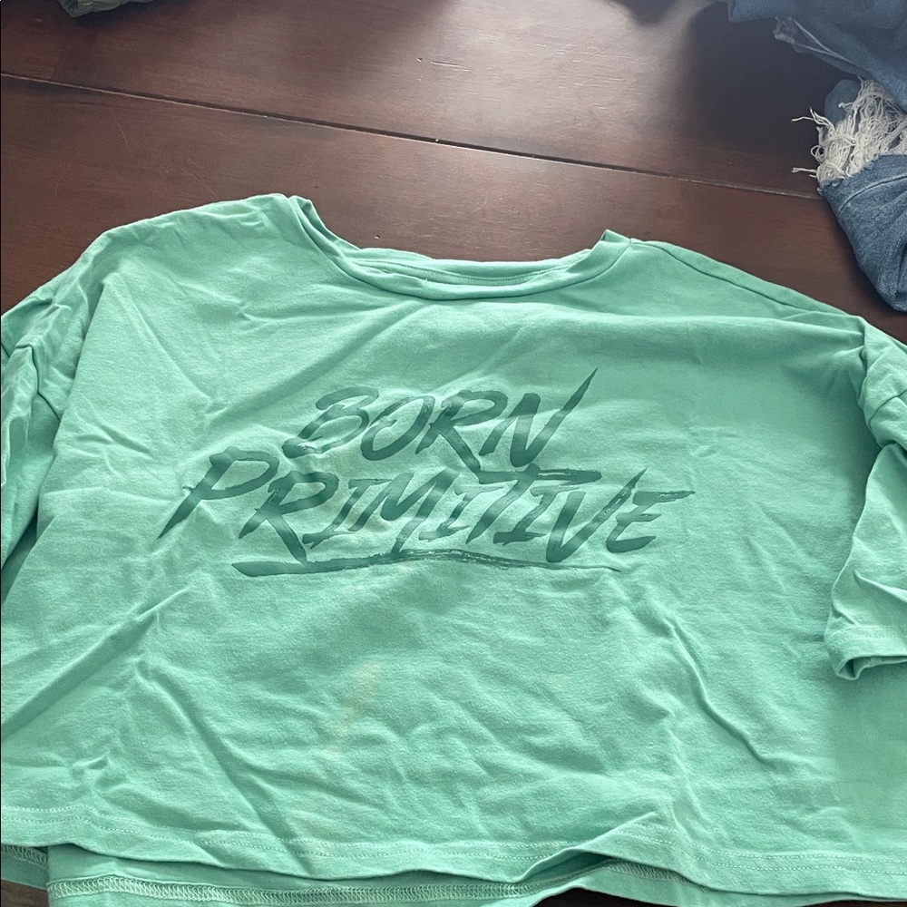 Born Primitive Seafoam short sleeve crop Top